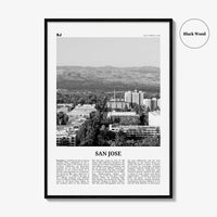 San Jose Print Black and White California No 2, San Jose Wall Art, San Jose Poster, San Jose Photo, California, United States