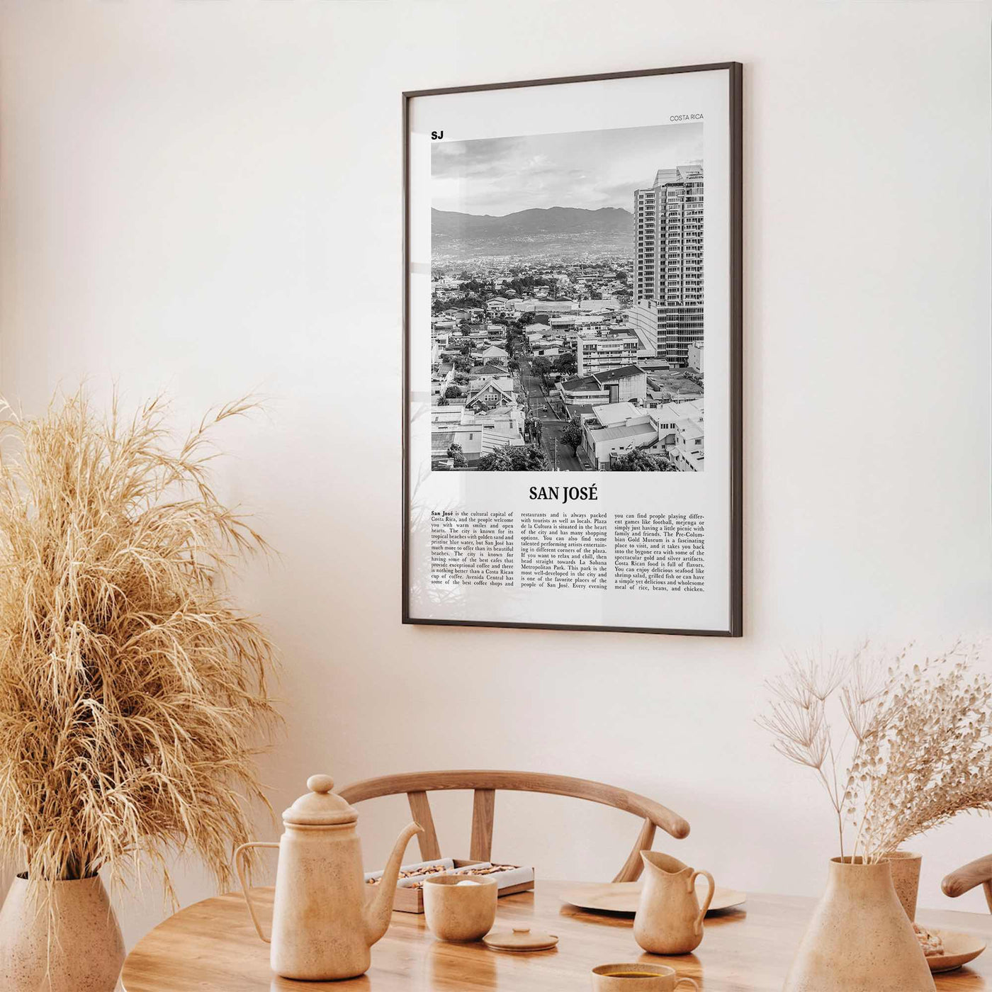 San Jose Print Black and White Costa Rica, San Jose Wall Art, San Jose Poster, San Jose Photo, San Jose Wall Décor, Costa Rica