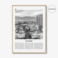 San Jose Print Black and White Costa Rica, San Jose Wall Art, San Jose Poster, San Jose Photo, San Jose Wall Décor, Costa Rica