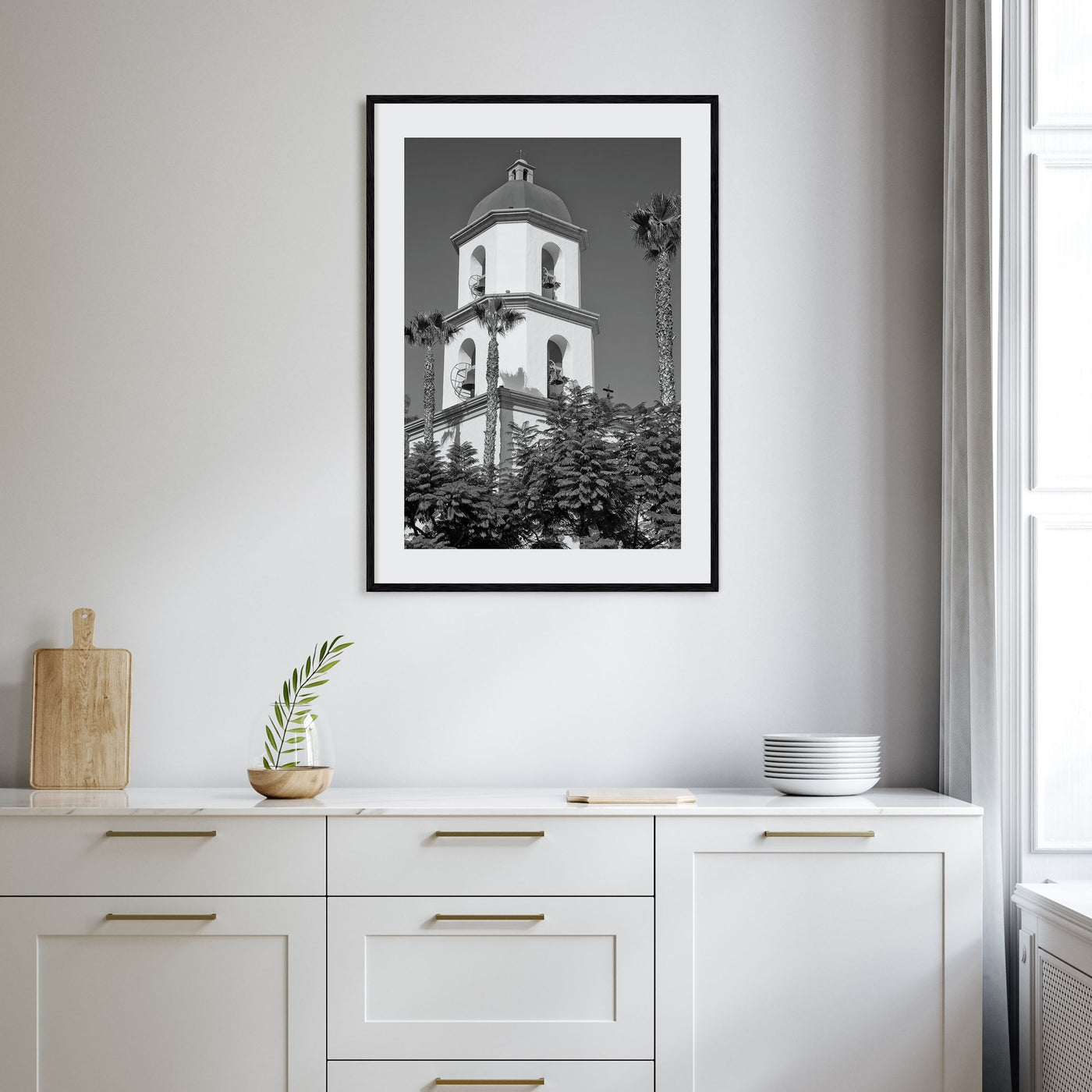 San Juan Capistrano Photo B&W Poster