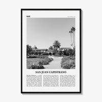 San Juan Capistrano Print Black and White, San Juan Capistrano Wall Art, San Juan Capistrano Poster, San Juan Capistrano Photo, California
