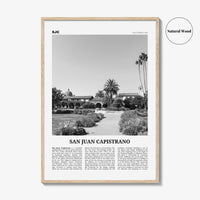 San Juan Capistrano Print Black and White, San Juan Capistrano Wall Art, San Juan Capistrano Poster, San Juan Capistrano Photo, California