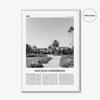San Juan Capistrano Print Black and White, San Juan Capistrano Wall Art, San Juan Capistrano Poster, San Juan Capistrano Photo, California