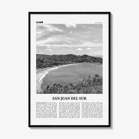 San Juan del Sur Print Black and White, San Juan del Sur Wall Art, San Juan del Sur Poster, San Juan del Sur Photo, Nicaragua