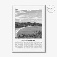 San Juan del Sur Print Black and White, San Juan del Sur Wall Art, San Juan del Sur Poster, San Juan del Sur Photo, Nicaragua