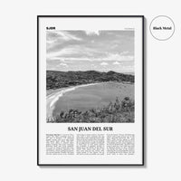 San Juan del Sur Print Black and White, San Juan del Sur Wall Art, San Juan del Sur Poster, San Juan del Sur Photo, Nicaragua