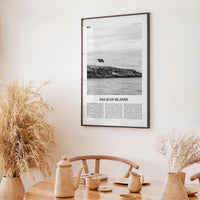 San Juan Islands Print Black and White, San Juan Islands Wall Art, San Juan Islands Poster, San Juan Islands Photo, Washington, USA