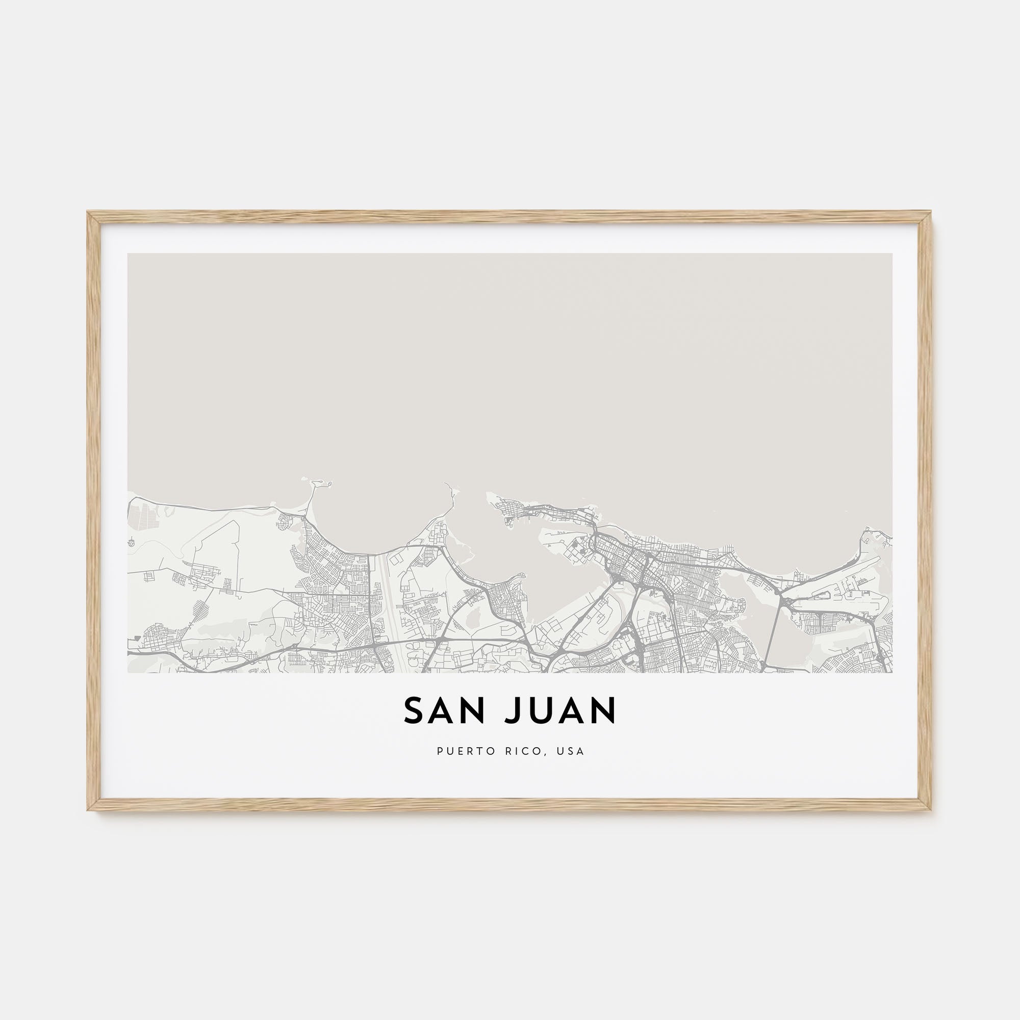 San Juan Map Landscape Poster