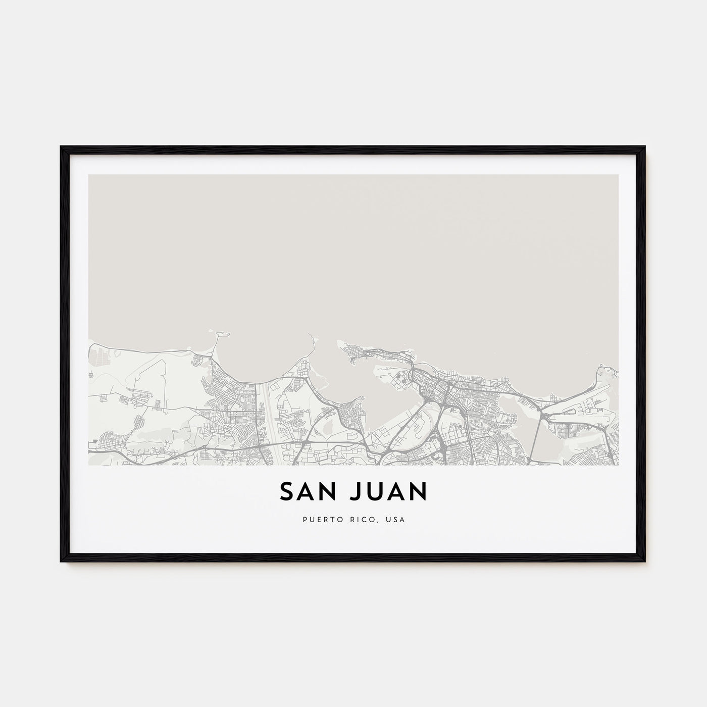 San Juan Map Landscape Poster