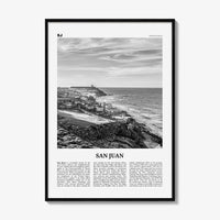 San Juan Print Black and White, San Juan Wall Art, San Juan Poster, San Juan Photo, San Juan Wall Decor, City Print, Puerto Rico, Caribbean