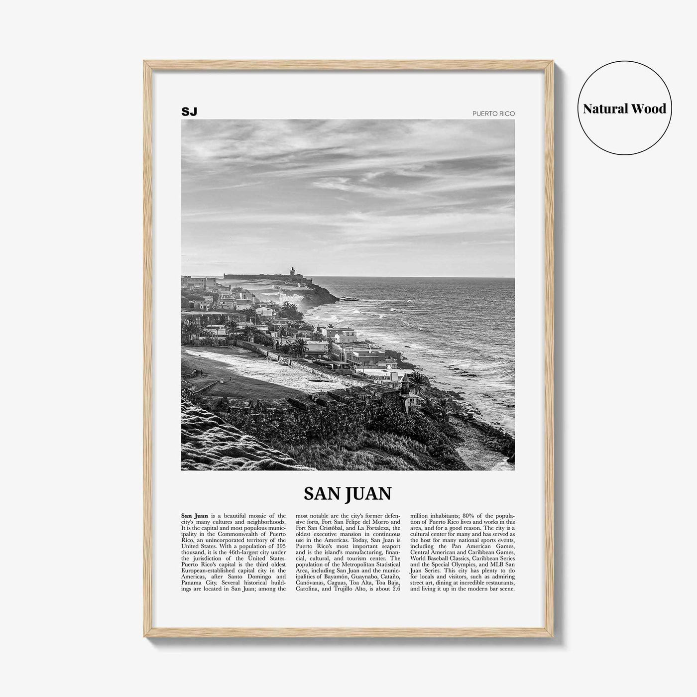 San Juan Print Black and White, San Juan Wall Art, San Juan Poster, San Juan Photo, San Juan Wall Decor, City Print, Puerto Rico, Caribbean