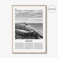 San Juan Print Black and White, San Juan Wall Art, San Juan Poster, San Juan Photo, San Juan Wall Decor, City Print, Puerto Rico, Caribbean