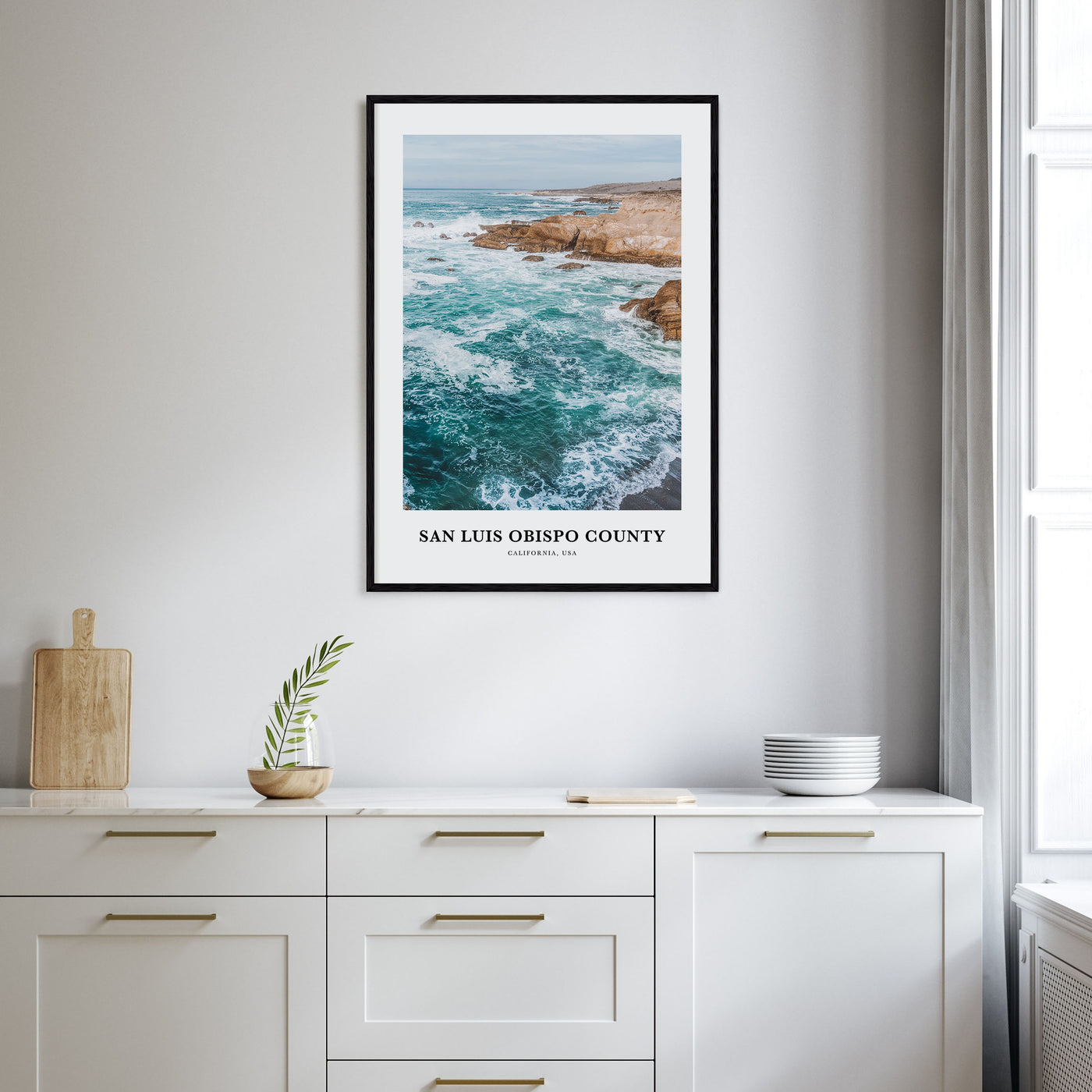 San Luis Obispo County Portrait Color Poster