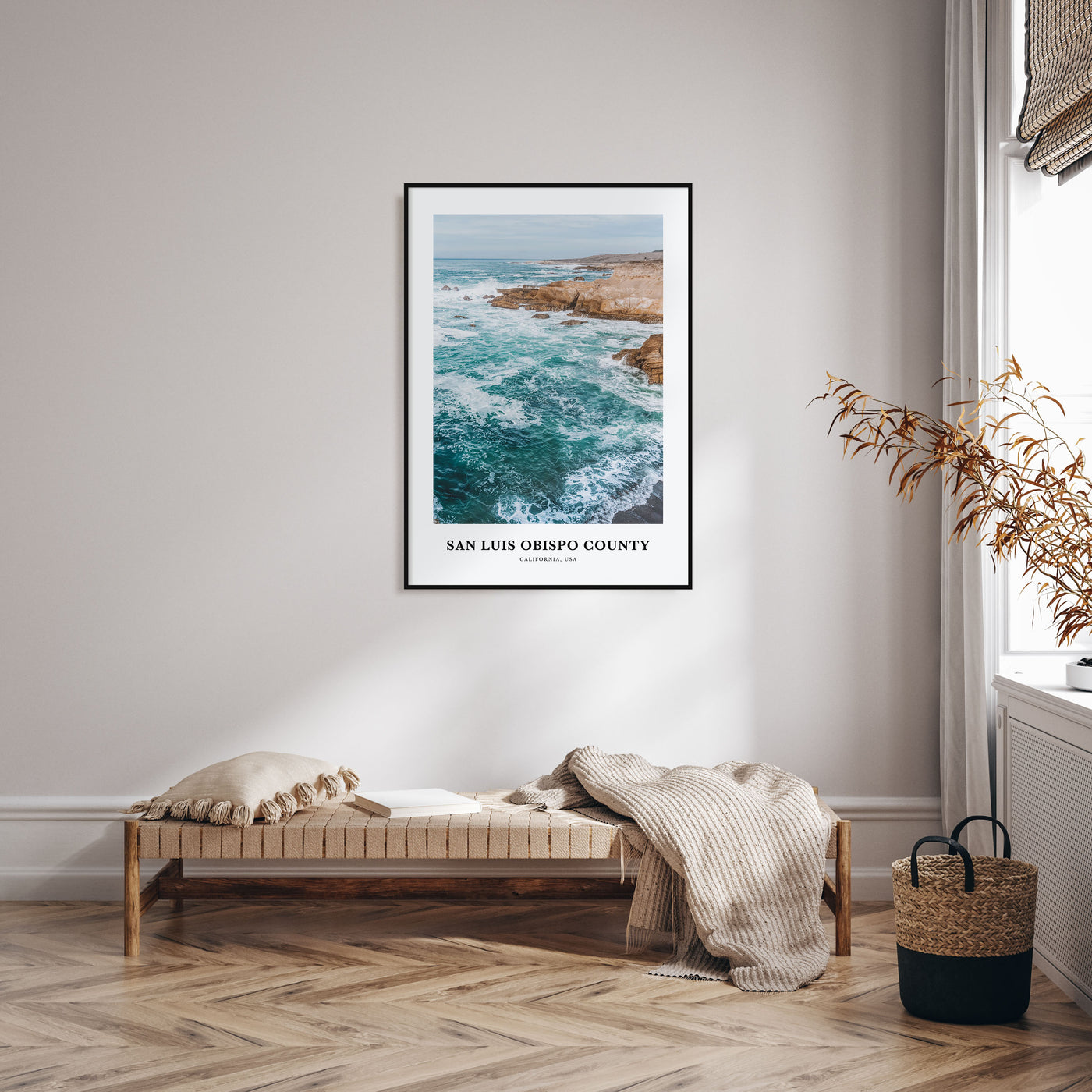 San Luis Obispo County Portrait Color Poster
