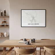 San Luis Obispo Map Landscape Poster