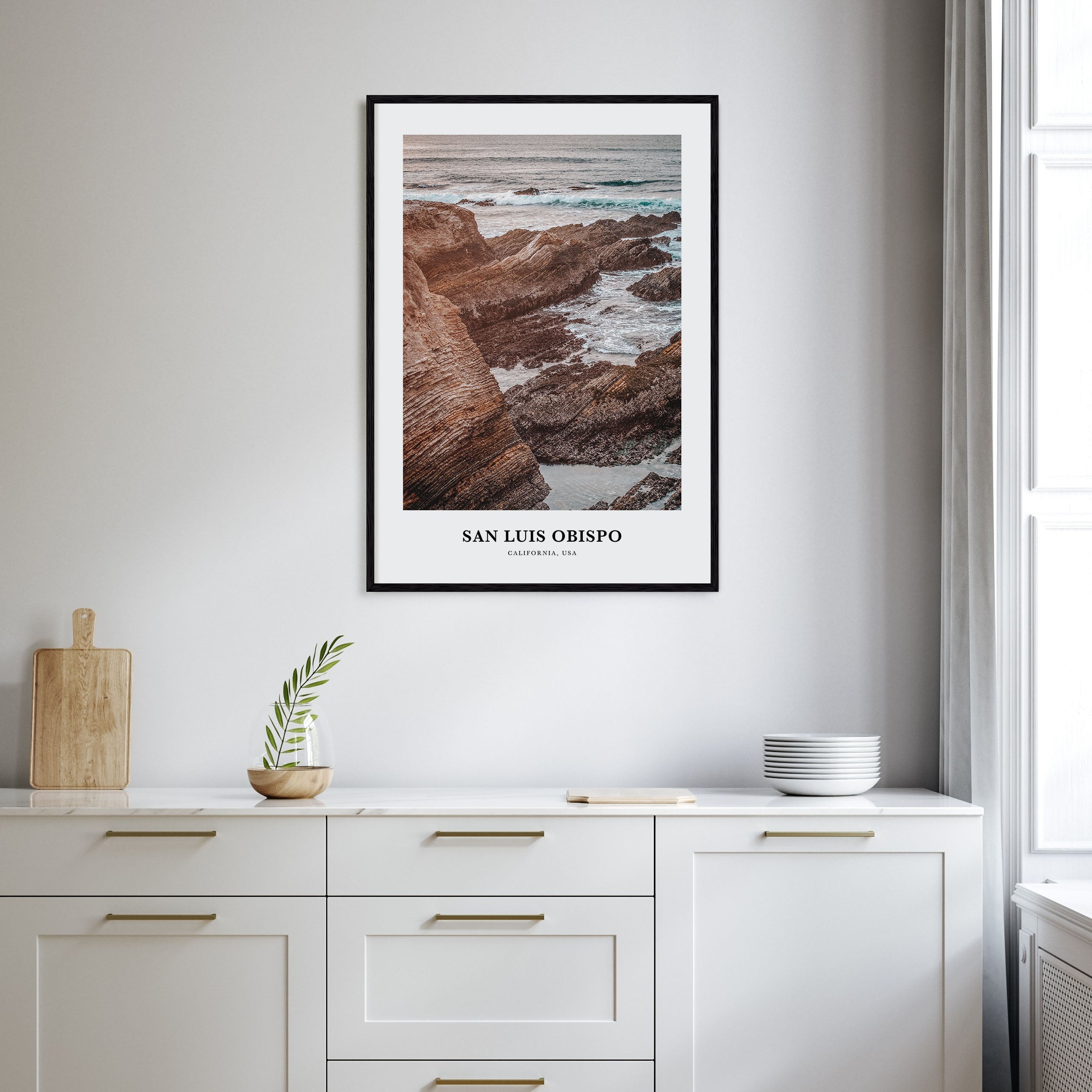 San Luis Obispo Portrait Color No 1 Poster
