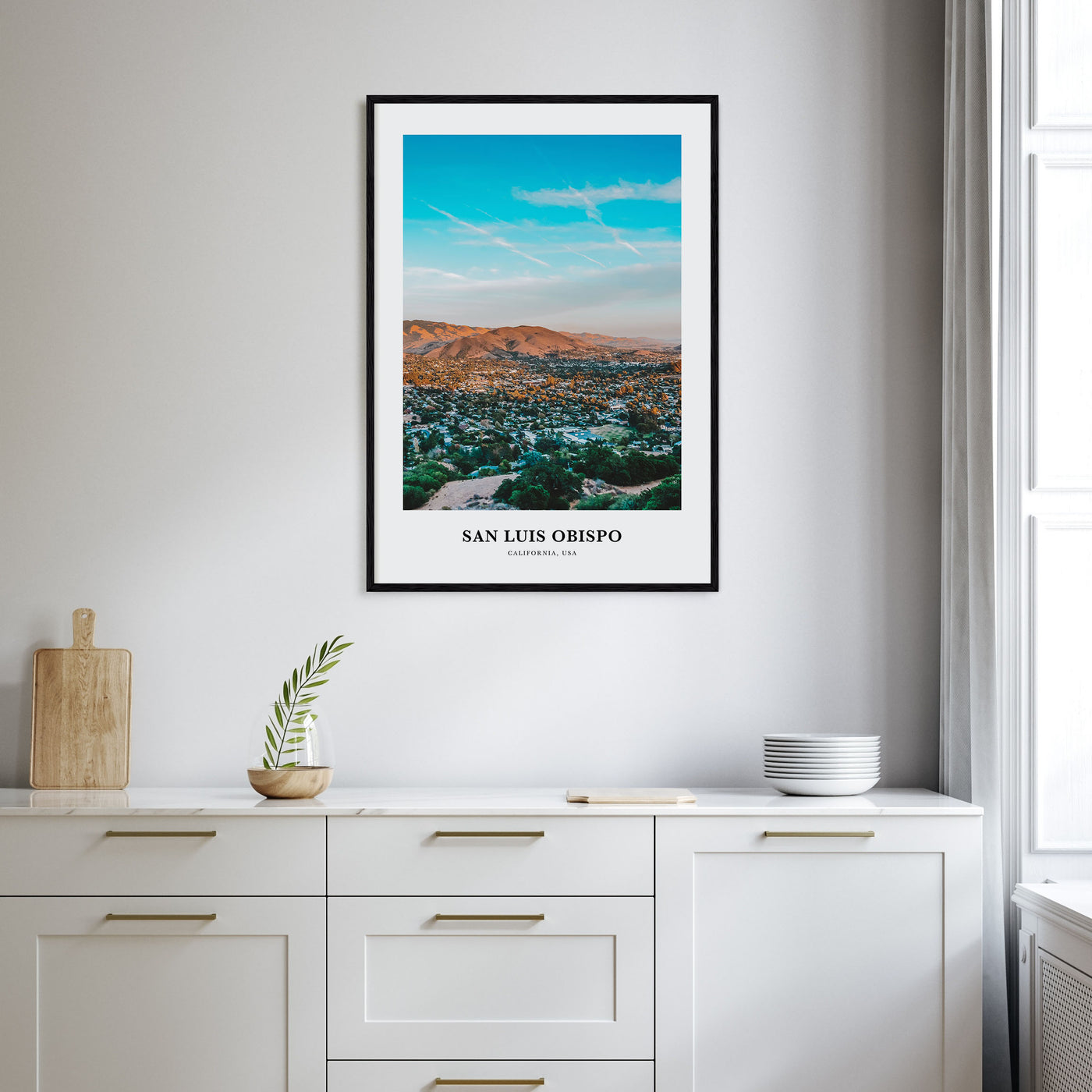 San Luis Obispo Portrait Color No 2 Poster