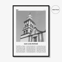 San Luis Potosi Print Black and White, San Luis Potosí Wall Art, San Luis Potosí Poster, San Luis Potosí Photo, San Luis Potosí Wall Décor