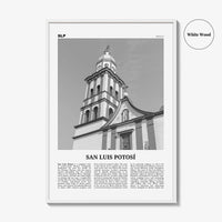 San Luis Potosi Print Black and White, San Luis Potosí Wall Art, San Luis Potosí Poster, San Luis Potosí Photo, San Luis Potosí Wall Décor