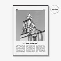 San Luis Potosi Print Black and White, San Luis Potosí Wall Art, San Luis Potosí Poster, San Luis Potosí Photo, San Luis Potosí Wall Décor
