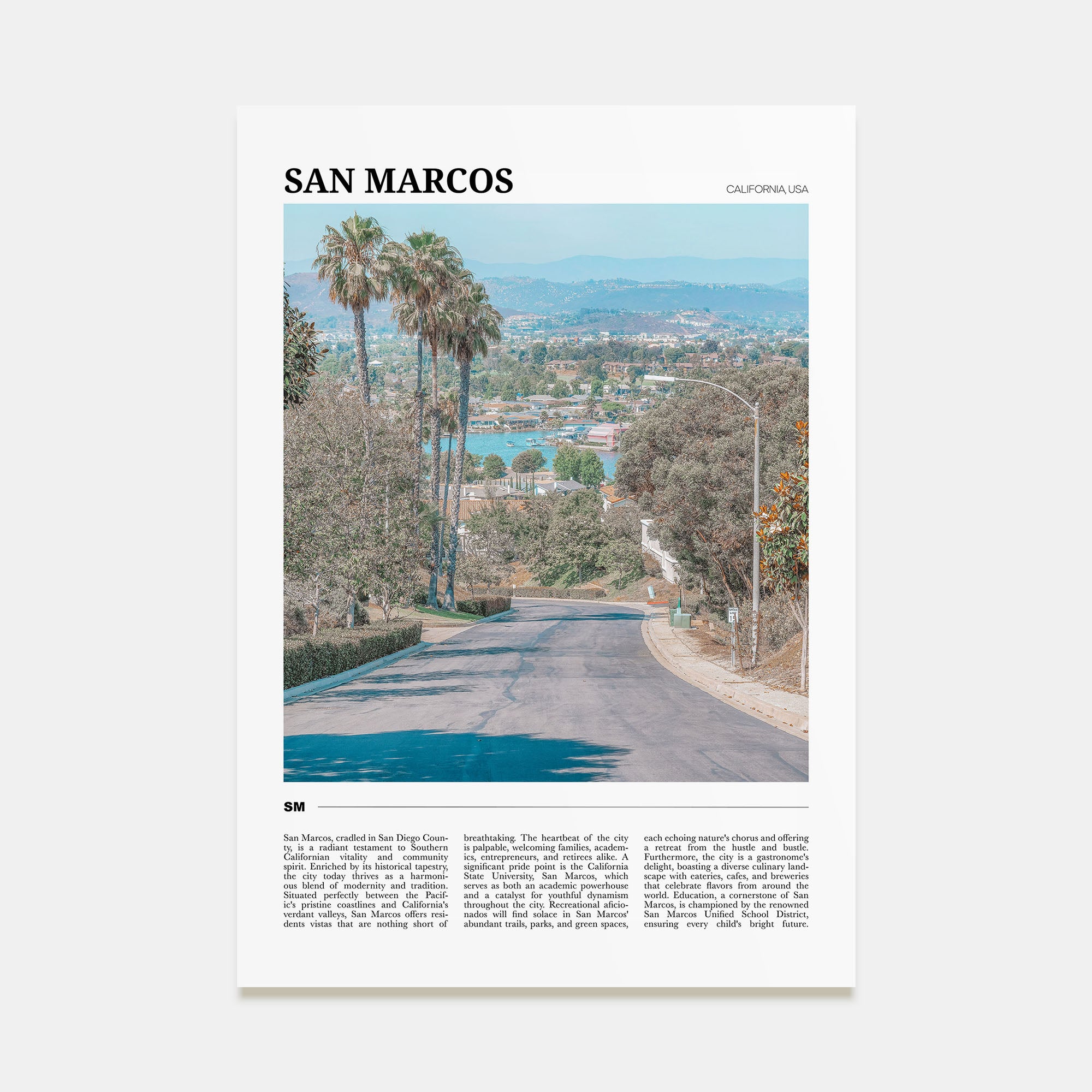 San Macros Travel Color Poster