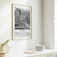 San Marcos Print Black and White No 2, San Marcos Wall Art, San Marcos Poster, San Marcos Photo, San Marcos Wall Décor, San Marcos Map