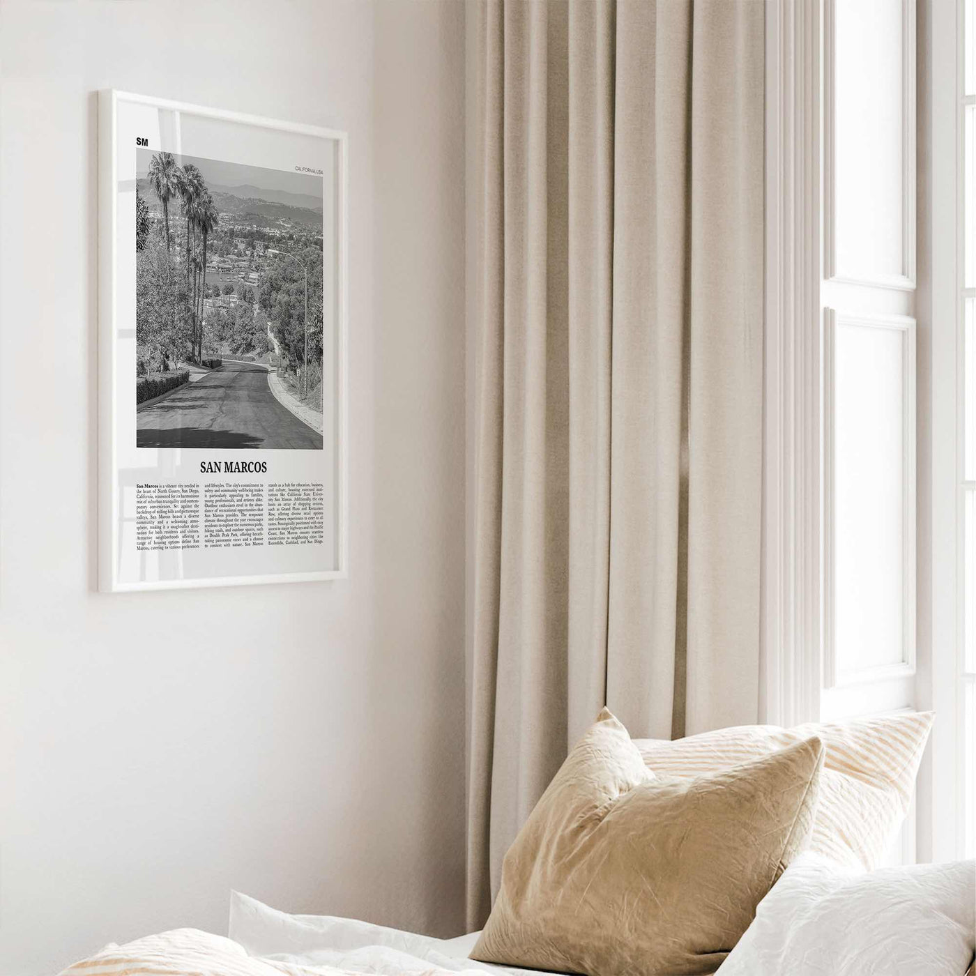 San Marcos Print Black and White No 2, San Marcos Wall Art, San Marcos Poster, San Marcos Photo, San Marcos Wall Décor, San Marcos Map