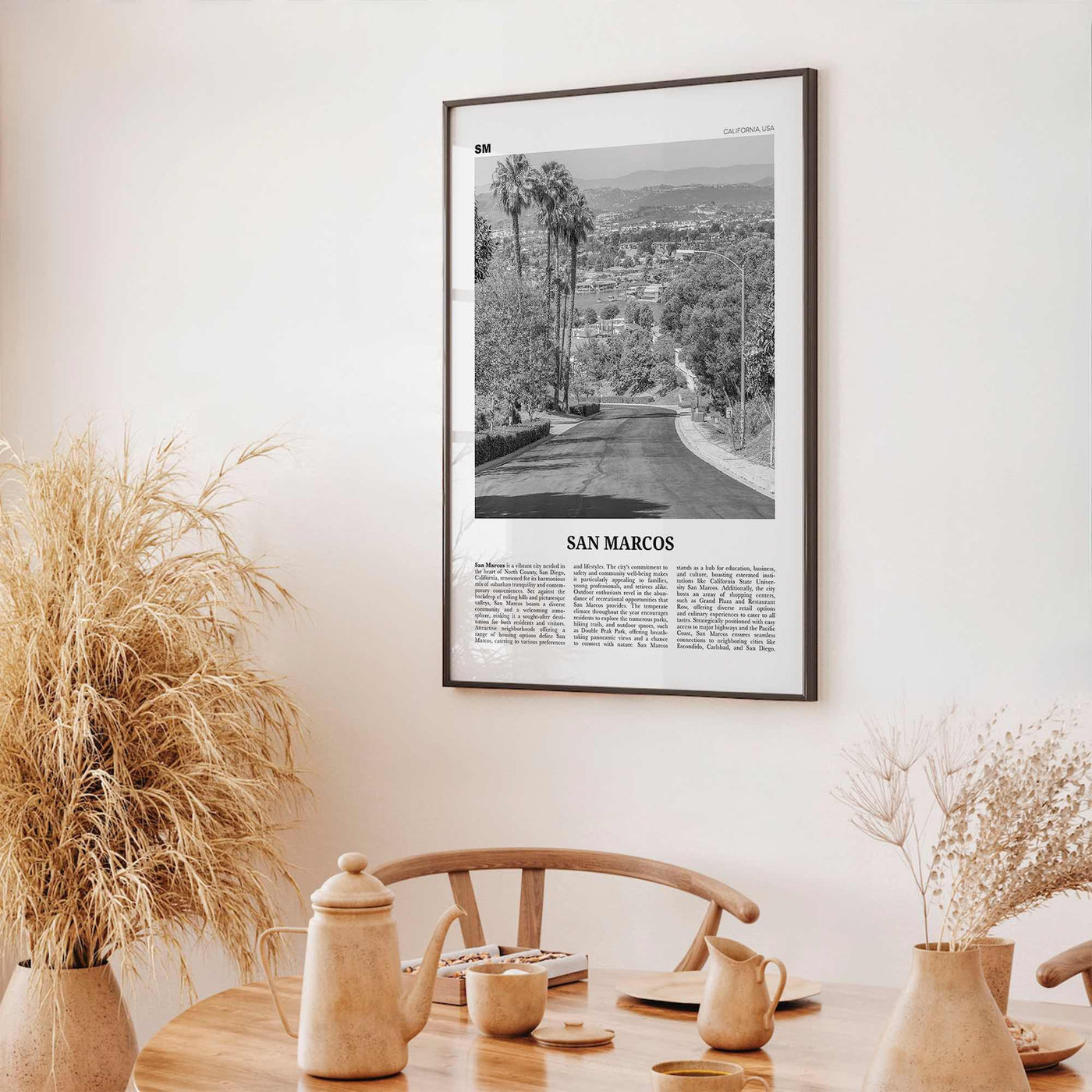 San Marcos Print Black and White No 2, San Marcos Wall Art, San Marcos Poster, San Marcos Photo, San Marcos Wall Décor, San Marcos Map
