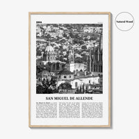 San Miguel de Allende Print Black and White, San Miguel de Allende Wall Art, San Miguel de Allende Poster, San Miguel de Allende, Mexico