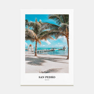 San Pedro, Belize Portrait Color Poster