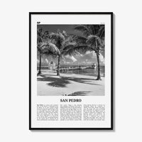 San Pedro Print Black and White Belize, San Pedro Wall Art, San Pedro Poster, San Pedro Photo, San Pedro Wall Décor