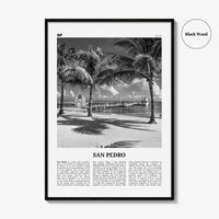 San Pedro Print Black and White Belize, San Pedro Wall Art, San Pedro Poster, San Pedro Photo, San Pedro Wall Décor