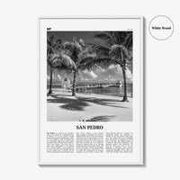 San Pedro Print Black and White Belize, San Pedro Wall Art, San Pedro Poster, San Pedro Photo, San Pedro Wall Décor