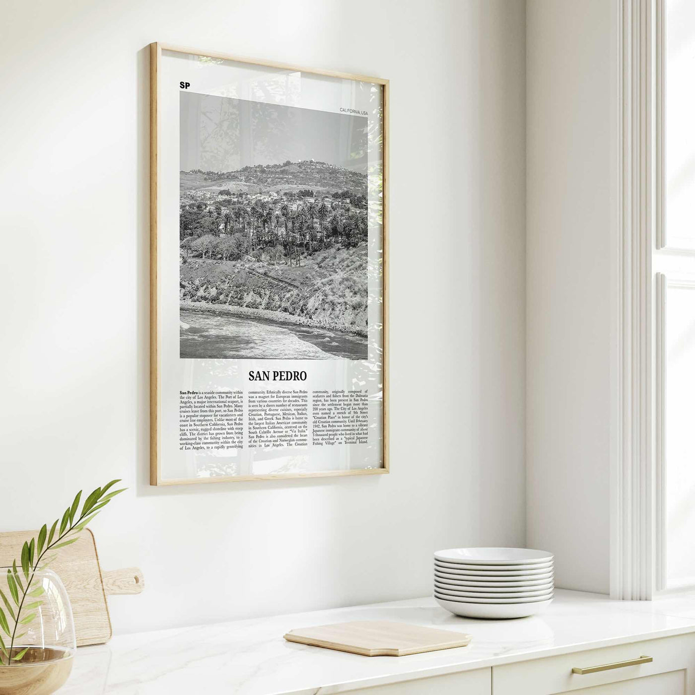 San Pedro Print Black and White California No 1, San Pedro Wall Art, San Pedro Poster, San Pedro Photo, San Pedro Wall Decor, USA