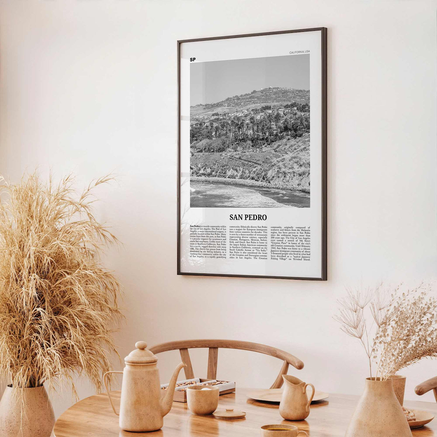 San Pedro Print Black and White California No 1, San Pedro Wall Art, San Pedro Poster, San Pedro Photo, San Pedro Wall Decor, USA