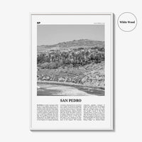San Pedro Print Black and White California No 1, San Pedro Wall Art, San Pedro Poster, San Pedro Photo, San Pedro Wall Decor, USA