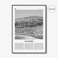 San Pedro Print Black and White California No 1, San Pedro Wall Art, San Pedro Poster, San Pedro Photo, San Pedro Wall Decor, USA