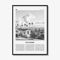 San Pedro Print Black and White California No 2, San Pedro Wall Art, San Pedro Poster, San Pedro Photo, San Pedro Wall Decor, USA