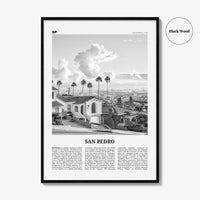 San Pedro Print Black and White California No 2, San Pedro Wall Art, San Pedro Poster, San Pedro Photo, San Pedro Wall Decor, USA