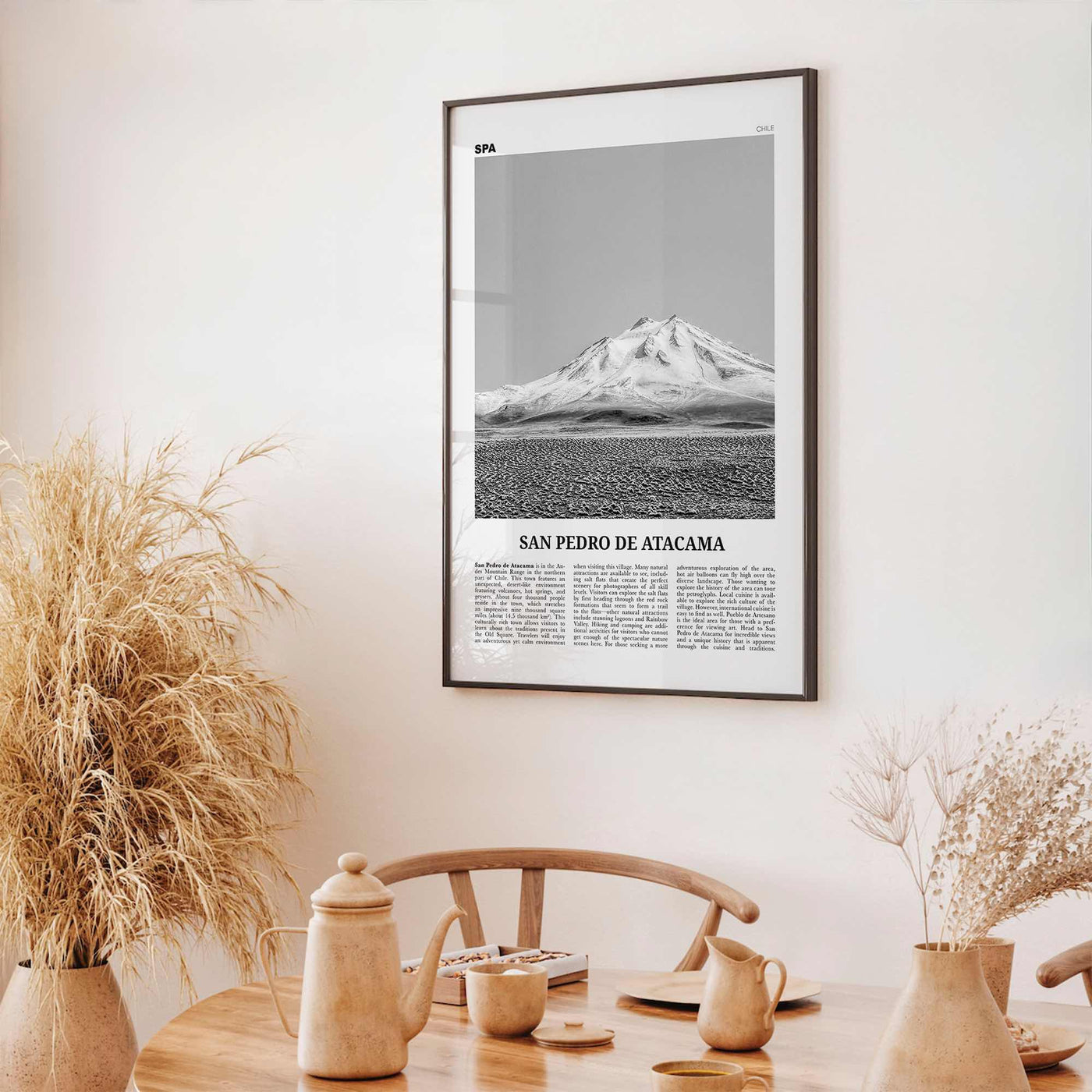 San Pedro de Atacama Print Black and White, San Pedro de Atacama Wall Art, San Pedro de Atacama Poster, San Pedro de Atacama Photo, Chile