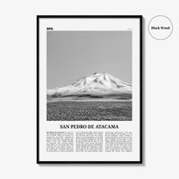 San Pedro de Atacama Print Black and White, San Pedro de Atacama Wall Art, San Pedro de Atacama Poster, San Pedro de Atacama Photo, Chile