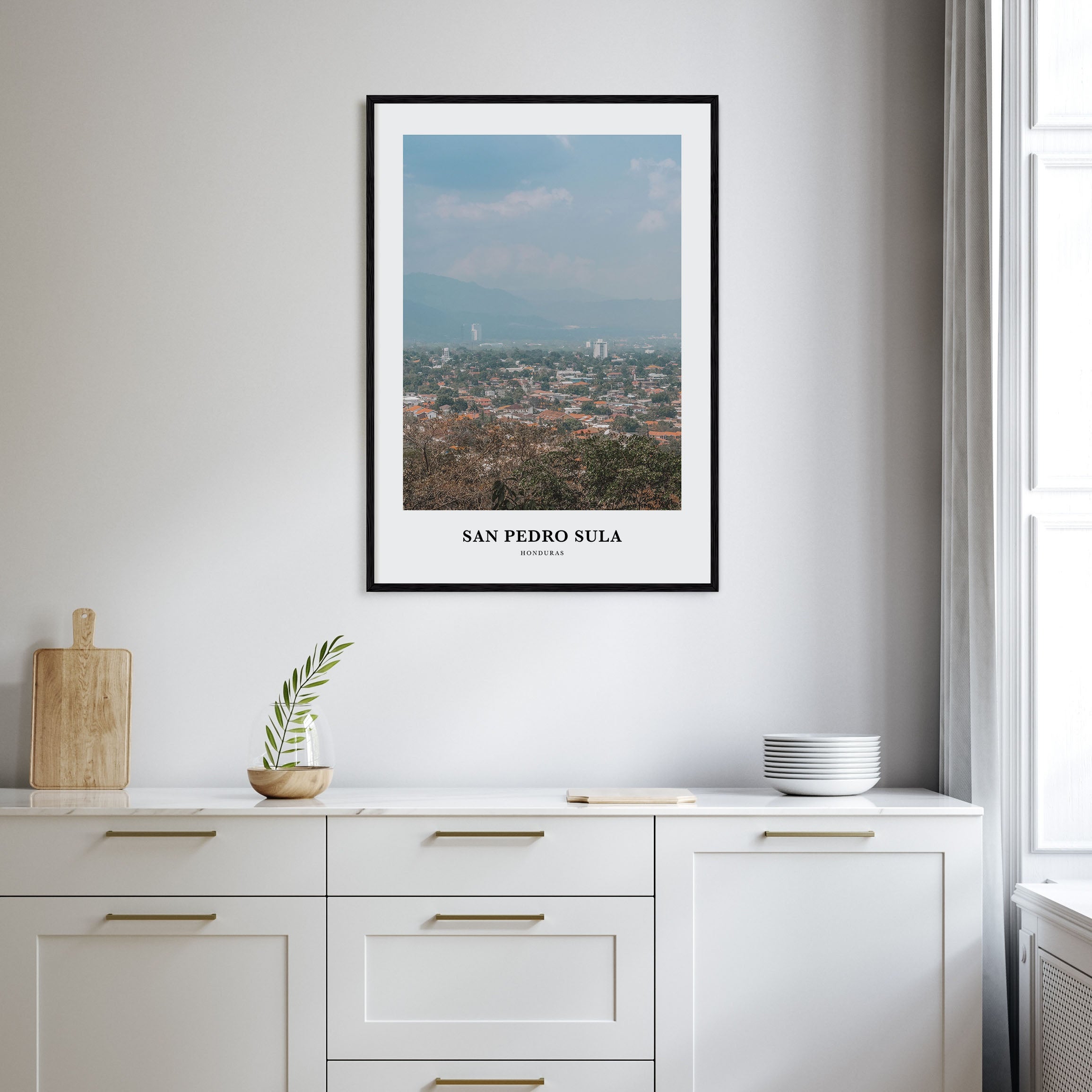 San Pedro Sula Portrait Color Poster