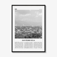 San Pedro Sula Print Black and White, San Pedro Sula Wall Art, San Pedro Sula Poster, San Pedro Sula Photo, San Pedro Sula Décor, Honduras