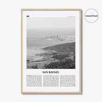 San Rafael Print Black and White, San Rafael Wall Art, San Rafael Poster, San Rafael Photo, San Rafael Décor, California, USA, United States
