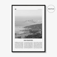 San Rafael Print Black and White, San Rafael Wall Art, San Rafael Poster, San Rafael Photo, San Rafael Décor, California, USA, United States