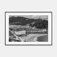 San Sebastián Landscape B&W Poster
