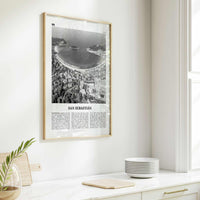 San Sebastian Print Black and White No 1, San Sebastián Wall Art, San Sebastián Poster, Donostia, Basque Country, Spain, España, Europe