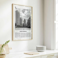 Sandy Springs Print Black and White, Sandy Springs Wall Art, Sandy Springs Poster, Sandy Springs Photo, Sandy Springs Map, Georgia, USA
