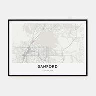 Sanford Map Landscape Poster