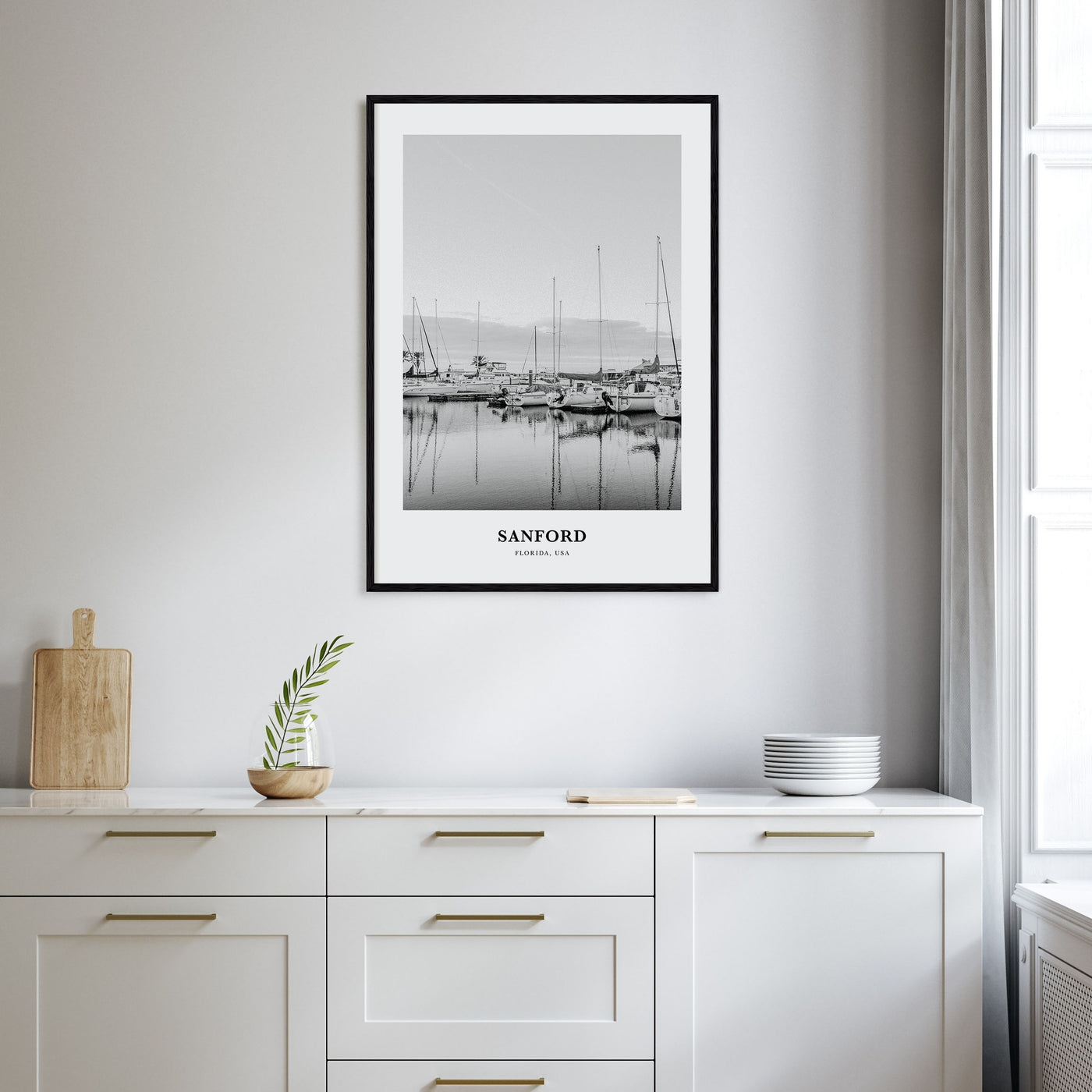 Sanford Portrait B&W Poster